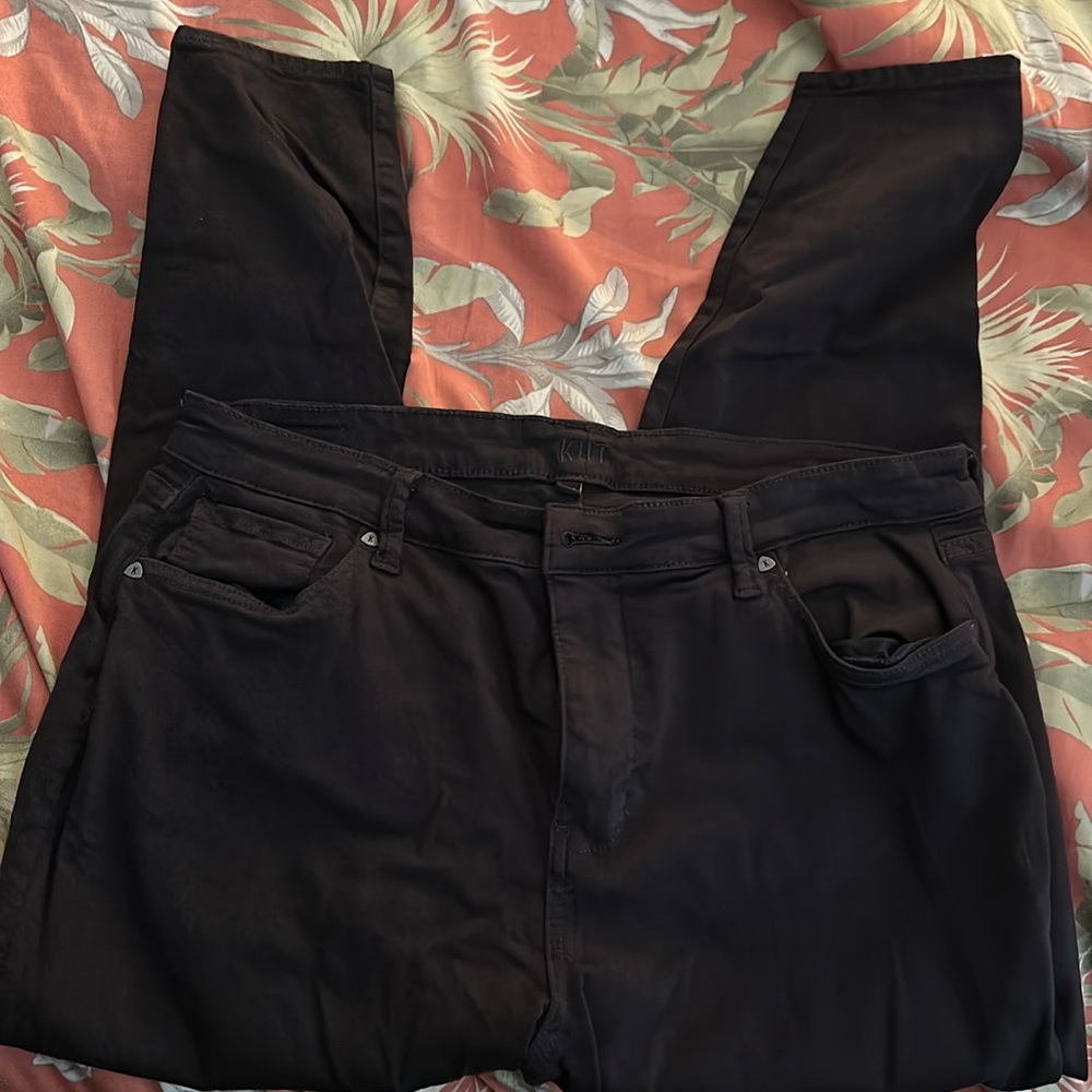 Kut from the Kloth High Rise Ankle Skinny Jeans Brown sz 14W